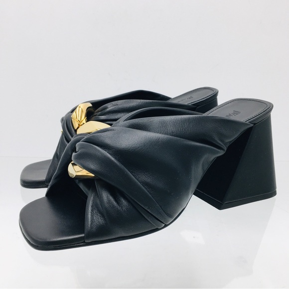J. W. Anderson Chain Link Heel Mule Black Napa Size EU 39  US 9 Medium - Picture 6 of 16
